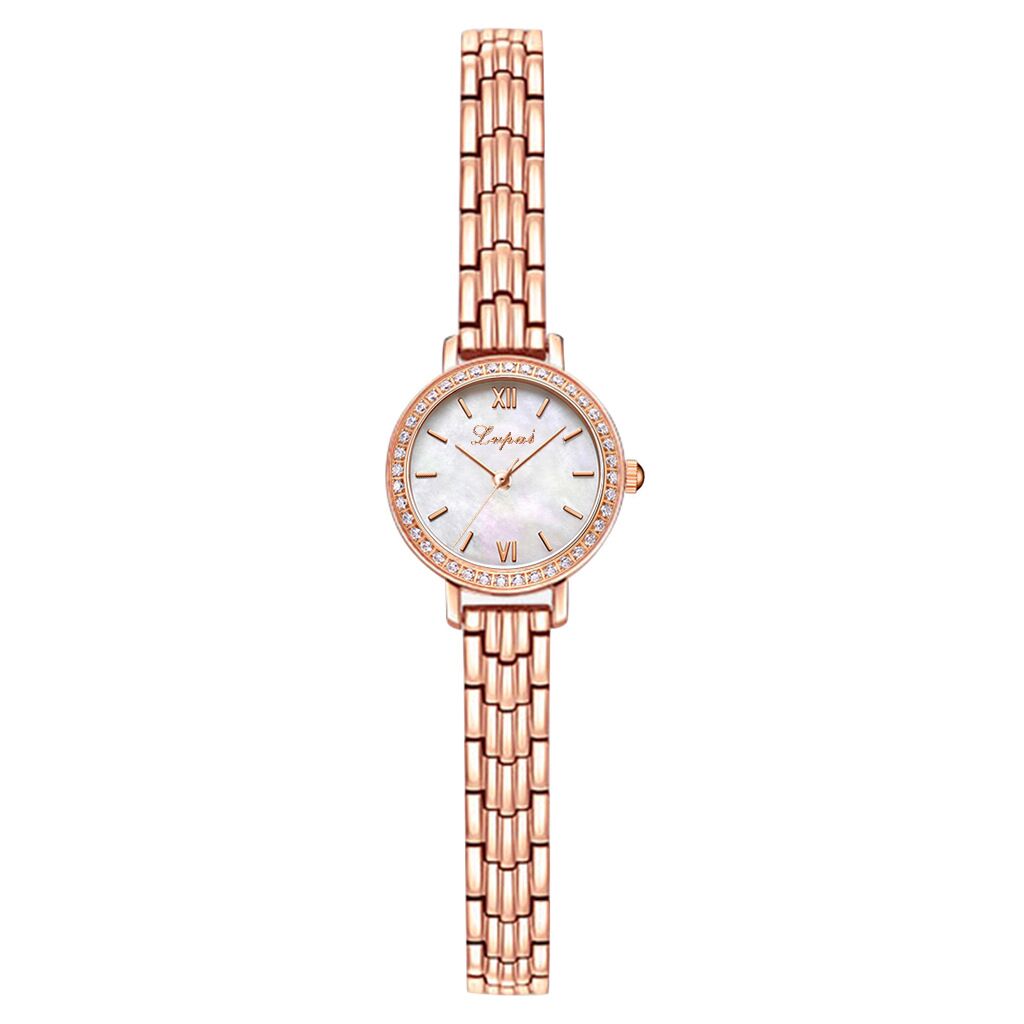 Bestselling Stainless Steel Luxury Women Rose Gold Watch Fashion women Quartz Diamond Wristwatch Elegant Female Bracelet Watches