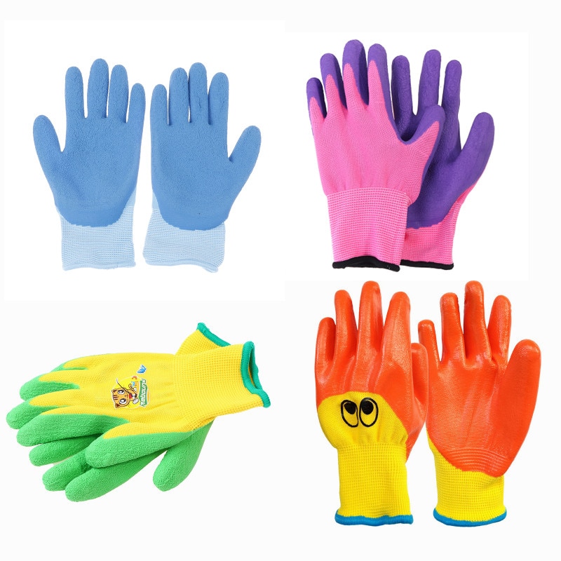 Kids Children Protective Gloves Durable Waterproof Garden Gloves Anti Bite Cut Collect Seashells Protector Planting Work Gadget