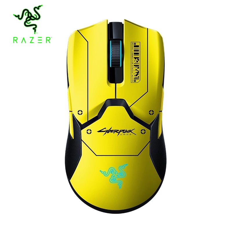 Original Razer Viper Ultimate Cyberpunk 2077 Edition Wireless 20,000 DPI Gaming Mouse with Charging Dock