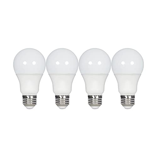 Satco S39597 (48 Bulbs Value Pack) 9.5 Watt/120V/A19 LED Lightbulb Frosted Elegant Style Natural Light 5000K Medium Base for Consumer Homes 220 deg. Beam Angle for Room Decorative Illumination