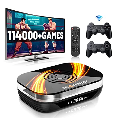 Super Console X3 Plus Retro Game Console with 114000+Games,EmuELEC 4.5/Android 9.0/Video and Audio System,2.4G+5G,Video Game Console Compatible with 60+Emulators