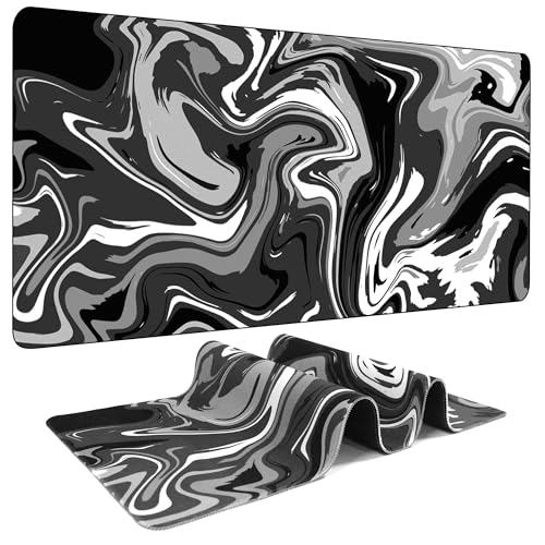 【5 Colors 3 Sizes】Marbled Design Fluid Pattern Gaming Mouse Pad Extended Mouse Pad Laptop Computer Desk Mat for Desktop Desk Protector Mat Office Desk Accessories Gifts - 35.5"L*15.8"W
