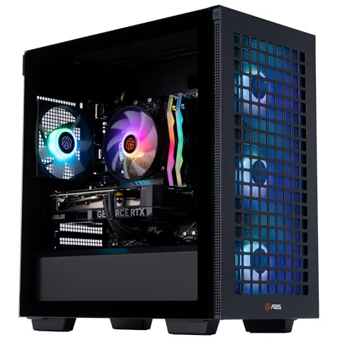 ABS Aeolian-M Aqua High Performance Gaming PC – Intel i7 13700F - GeForce RTX 4060 Ti 8GB GDDR5-32GB DDR5 6000MHz - 1TB M.2 NVMe SSD – AAA137004060TI8G