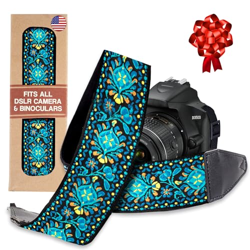 Camera Strap For Photographers Padded Universal Fit Neck Shoulder & Crossbody Strap Quick Release For DSLR/SLR/Mirrorless Canon Nikon Sony Olympus Compatible Christmas Gift & Stocking Stuffer