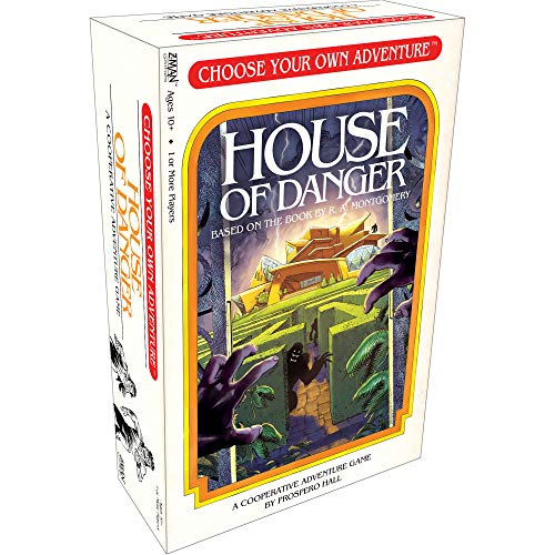 Choose Your Own Adventure House of Danger Board/ Strategy Game | Cooperative Adventure Game for Adults and Kids | Ages 10+ | 1+ Players | Average Playtime 1+ Hours | Made by Z-Man Games