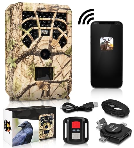 CREATIVE XP Cellular Trail Cameras WiFi 24 MP 1296P Outdoor Game Camera with Night Vision Motion Activated IP54 Waterproof for Hunting or Property Security