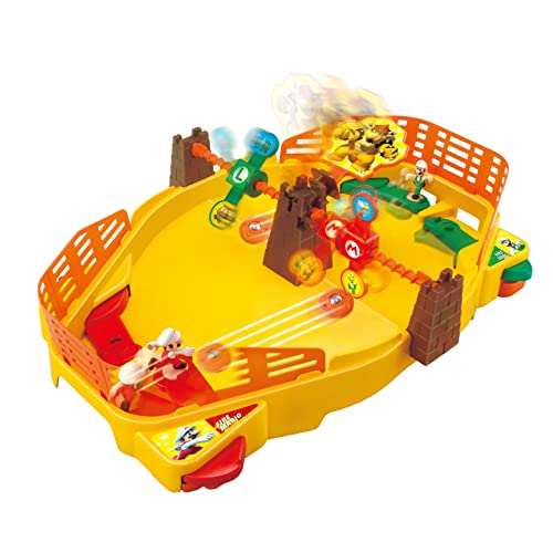 EPOCH Super Mario Fireball Stadium from, Multiplayer Tabletop Action Game for Ages 5+, game base with Bowser’s Tower, two double sided targets and Super Mario and Luigi collectible action figures