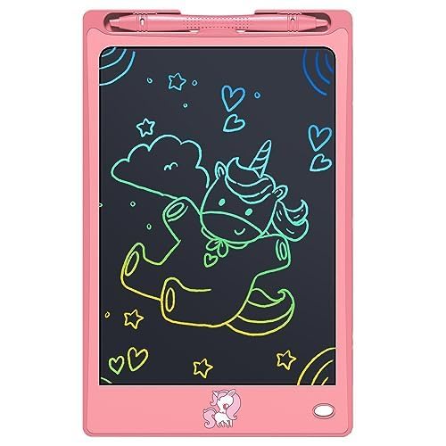 FLUESTON Toys LCD Writing Tablet Toddler,Toys for Boys Girls 3 4 5 6 7 8year,8.8 Inch 1pcs in 1 Pack Drawing Pad Toy Christmas Birthday Gifts for Kids,Drawing Tablet Doodle Board Cute Unicorn