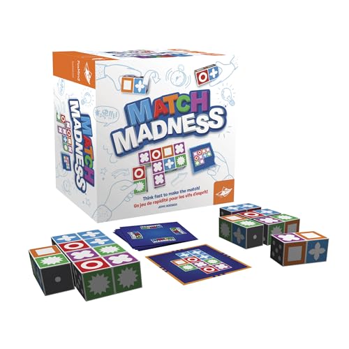 Foxmind Match Madness Board Game, Dual Mode Visual Recognition Matching Board Game, Fast Paced Puzzle Game To Develop Problem Solving Skills, Fun Board Games for Adults and Family