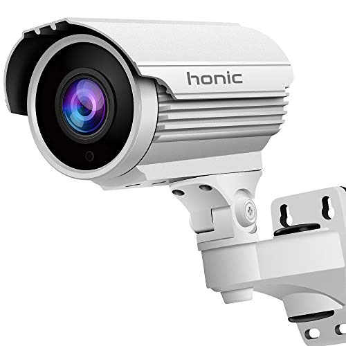 honic 1080P (TVI/AHD/CVI/1200tvl) Security Camera with Sony STARVIS(EXMOR) Sensor, 2.8-12mm Manual Zoom, WDR (1080P Only), Smart IR, HLC, 2MP Outdoor Analog CCTV Cameras for Surveillance