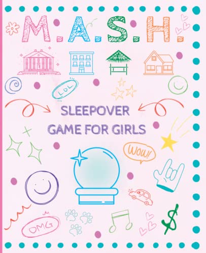 MASH Game for Girls: Fun Game for Girls to Play While Having a Slumber Party/Sleepover | Fortune Teller Game for Girls