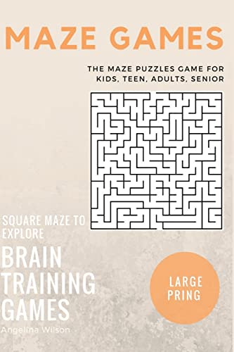 Maze Games: The Maze Puzzles Game for Kids, Teen, Adults, Senior, Brain Training Games, Square Maze to Explore