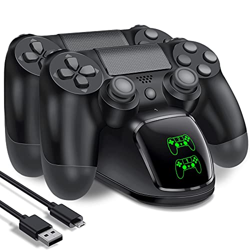 PS4 Controller Charger Dock Station,PS4 Controller Charger Station for Playstation 4 Controller Remote Charging Station with 1.8 Hour Fast-Charging, Replacement for Playstation 4 Controller Charger