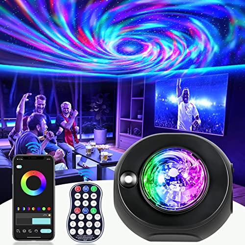 Star Projector Galaxy Projector, Happy Birthday Decorations Gift Night Light with Remote Nebula Starry Light Projector Twinkling Ceiling Stars Projection for Home Gaming Bedroom Kids Room Decor Lights