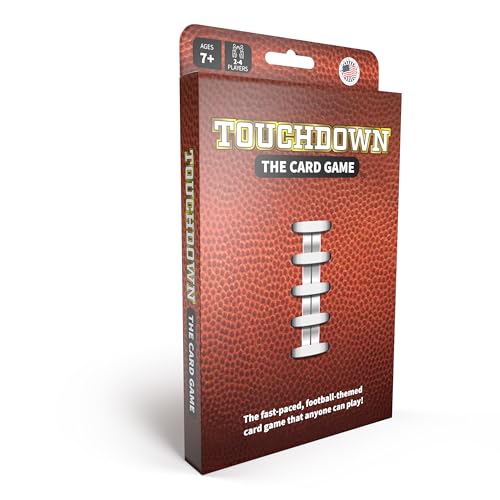 TOUCHDOWN The Card Game - The Fast-Paced, Football Themed Card Game That Anyone Can Play, Includes 160 Playing Cards, 2-4 Players, Ages 7+, Family Game Night, Card Games for Adults, Stocking Stuffers