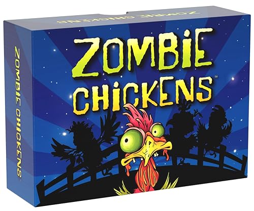 Zombie Chickens - Fun Family Card Games for Adults, Teens & Kids - Survival Zombie Game, 3 Ways to Play: Competitive, Cooperative & Solo (1-4 Players)